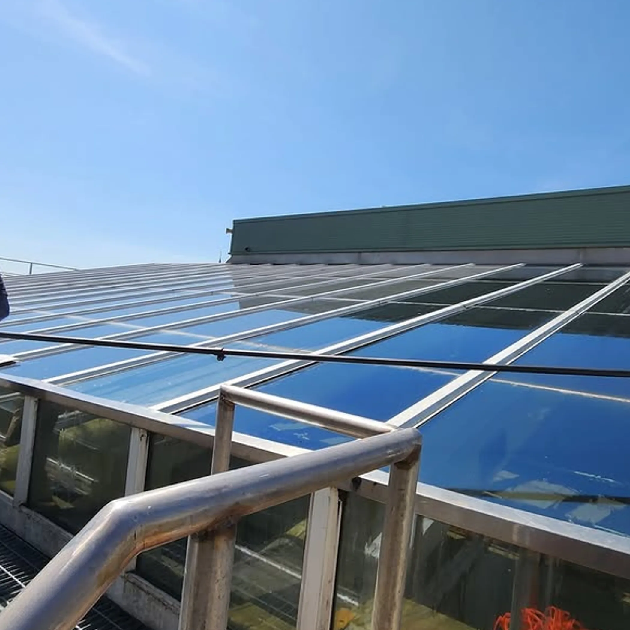 skylight cleaning on elevated surfaces